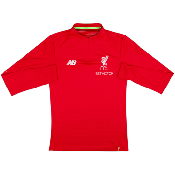 2018-19 Liverpool New Balance 1/4 Zip Drill Top - 8/10 - (M)