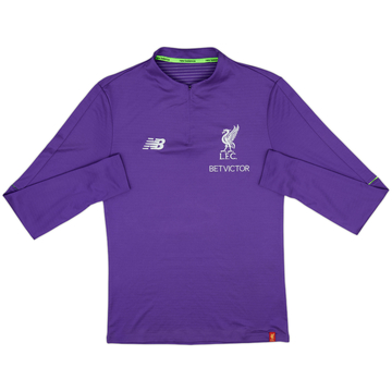 2018-19 Liverpool New Balance 1/4 Zip Drill Top - 9/10 - (S)