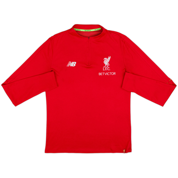 2018-19 Liverpool New Balance 1/4 Zip Drill Top - 7/10 - (L)