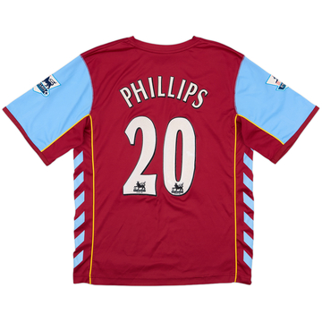 2005-06 Aston Villa Home Shirt Phillips #20 - 6/10 - (M)
