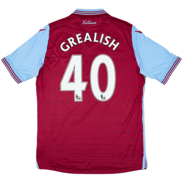 Camiseta de local del Aston Villa 2015-16 Grealish #40 - 6/10 - (M)