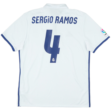2016-17 Real Madrid Home Shirt Sergio Ramos #4 - 7/10 - (L)