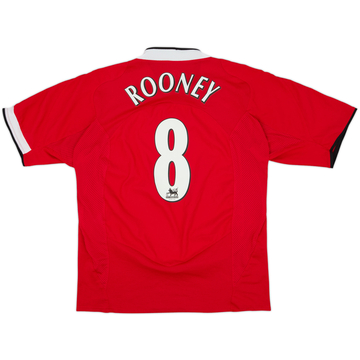 2004-06 Manchester United Home Shirt Rooney #8 - 8/10 - (M)
