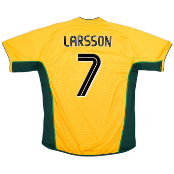 2002-03 Celtic Away Shirt Larsson #7 - 8/10 - (XL)