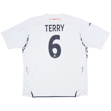 2007-09 England Home Shirt Terry #6 - 8/10 - (XXL)