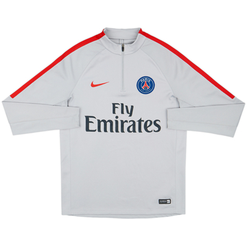 2017-18 Paris Saint-Germain Nike 1/4 Zip Drill Top - 7/10 - (M)