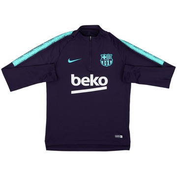 2018-19 Barcelona Nike 1/4 Zip Drill Top - 7/10 - (S)