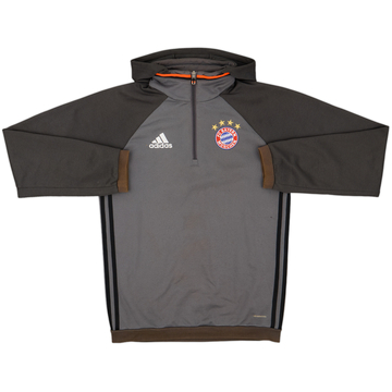 2016-17 Bayern Munich adidas 1/4 Zip Hooded Drill Top - 6/10 - (S)