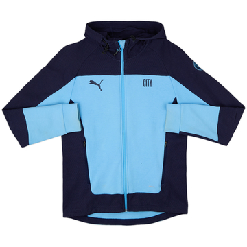 2021-22 Manchester City Puma Hooded Track Jacket - 8/10 - (M)
