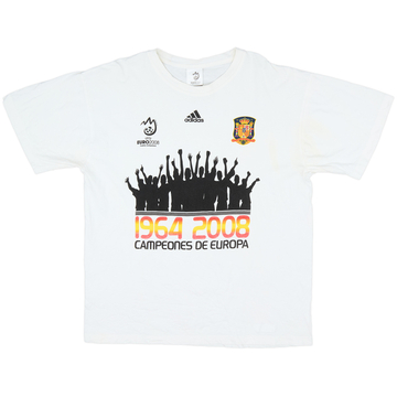 2008 Spain adidas Graphic Tee - 9/10 - (L)