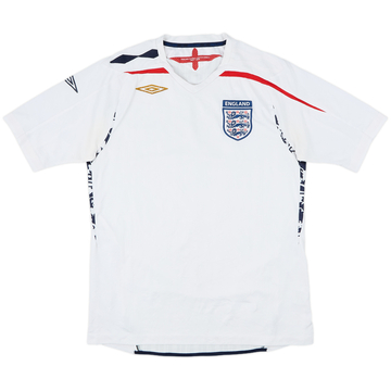 2007-09 England Home Shirt - 4/10 - (M)