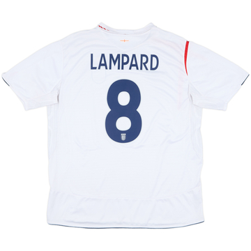 2005-07 England Home Shirt Lampard #8 - 5/10 - (XXL)