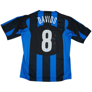 2004-05 Inter Milan Match Issue Home Shirt Davids #8