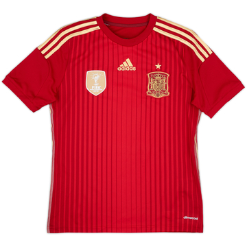 2013-15 Spain Home Shirt - 10/10 - (L.Boys)