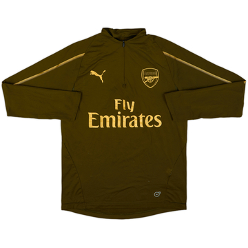2018-19 Arsenal Puma 1/4 Zip Training Top - 7/10 - (L.Boys)