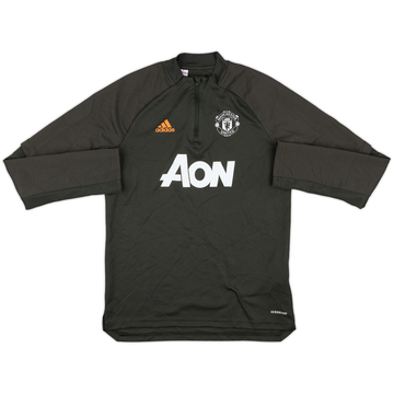 2020-21 Manchester United adidas 1/4 Zip Drill Top - 7/10 - (M.Boys)