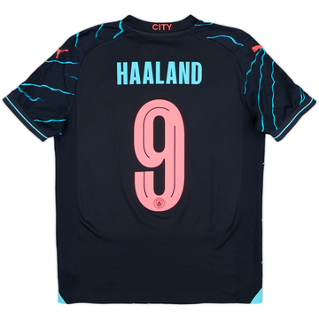 2023-24 Manchester City Third Shirt Haaland #9 - 8/10 - (XL.Boys)