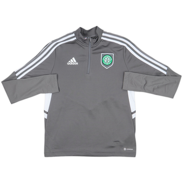 2022-23 Celtic adidas 1/4 Zip Training Top - 10/10 - (L.Boys)