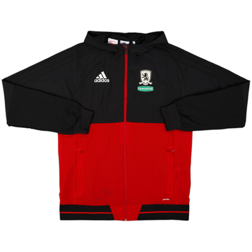 2017-18 Middlesbrough adidas Hooded Track Jacket - 7/10 - (XL.Boys)