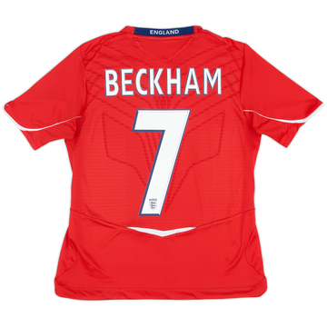 2008-10 England Away Shirt Beckham #7 - 8/10 - (Women's M)