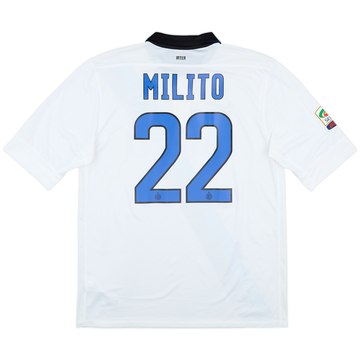 2011-12 Inter Milan Away Shirt Milito #22 - 8/10 - (L)