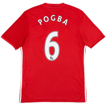 2016-17 Manchester United Home Shirt Pogba #6 - 9/10 - (M)