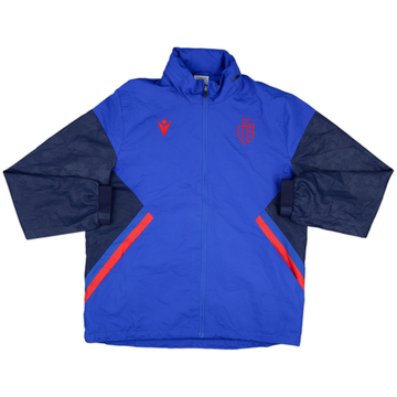 2022-23 FC Basel Macron Hooded Track Jacket - 6/10 - (L)