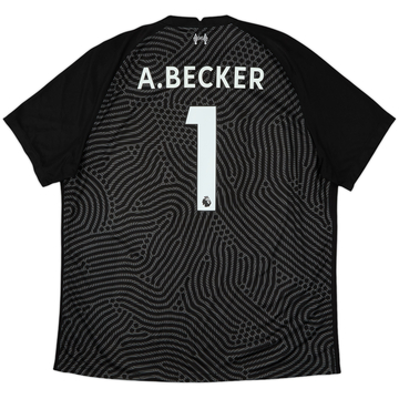 2020-21 Liverpool GK S/S Shirt A.Becker #1 - 8/10 - (XXL)