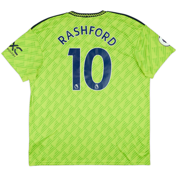 2022-23 Manchester United Third Shirt Rashford #10 - 10/10 - (XXL)