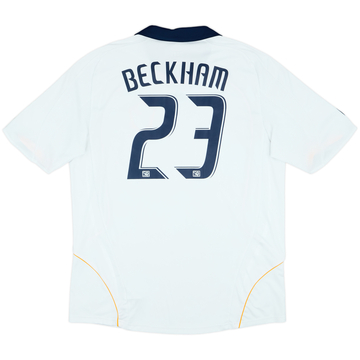 2008-09 LA Galaxy Home Shirt Beckham #23 - 8/10 - (XL)