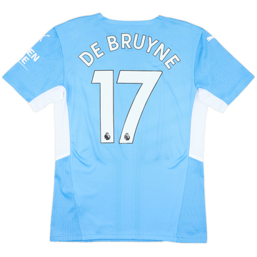 2021-22 Manchester City Home Shirt De Bruyne #17 - 10/10 - (M)