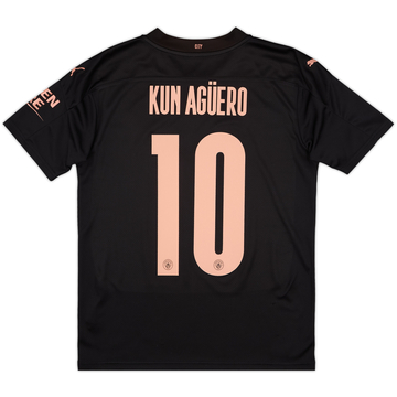 2020-21 Manchester City Away Shirt Kun Aguero #10 - 9/10 - (S)