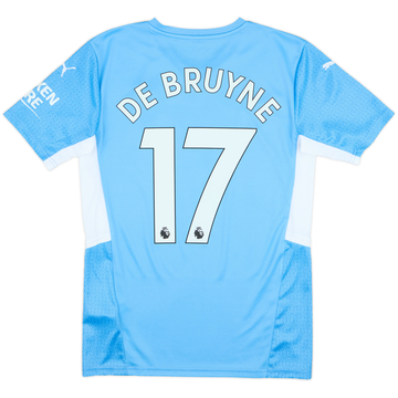 2021-22 Manchester City Home Shirt De Bruyne #17 - 8/10 - (S)