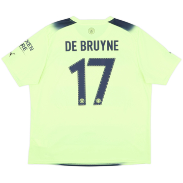2022-23 Manchester City Third Shirt De Bruyne #17 - 8/10 - (XXL)