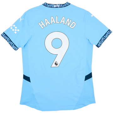 2024-25 Manchester City Authentic Home Shirt Haaland #9 - 10/10 - (S)