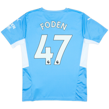 2021-22 Manchester City Home Shirt Foden #47 - 10/10 - (M)