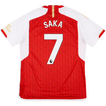 2023-24 Arsenal Home Shirt Saka #7 - 8/10 - (L)