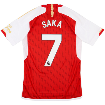 2023-24 Arsenal Home Shirt Saka #7 - 8/10 - (S)