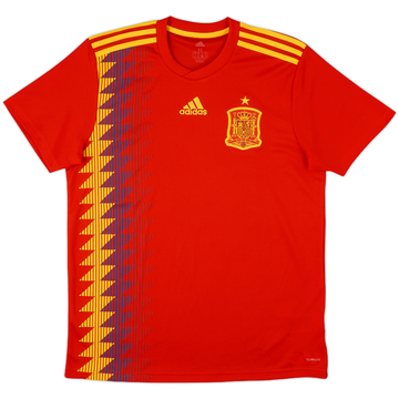 2018-19 Spain Home Shirt - 10/10 - (M)