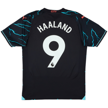 2023-24 Manchester City Third Shirt Haaland #9 - 8/10 - (M)