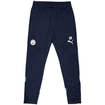 2021-22 Manchester City Staff Issue Puma Track Pants/Bottoms 'AM' - 10/10 - (M)