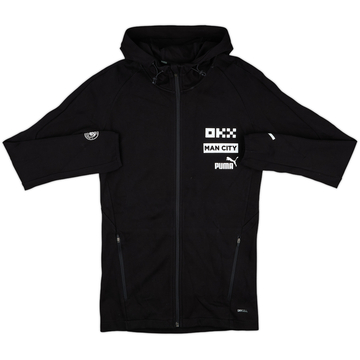2021-22 Manchester City Puma Hooded Track Top - 9/10 - (S)