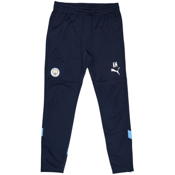 2021-22 Manchester City Staff Issue Puma Track Pants/Bottoms 'AM' - 10/10 - (M)