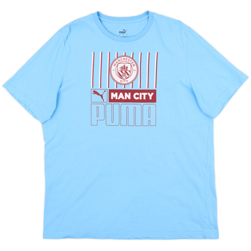 2022-23 Manchester City Puma Cotton Tee - 9/10 - (L)