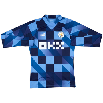 2022-23 Manchester City Puma Pre-Match Sweat Top - 10/10 - (S)
