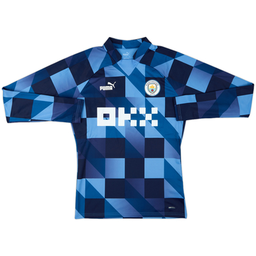 2022-23 Manchester City Puma Pre-Match Sweat Top - 10/10 - (XL)
