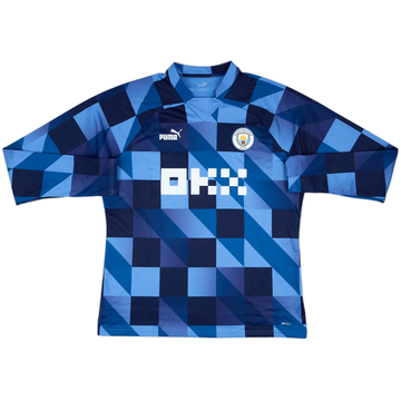 2022-23 Manchester City Puma Pre Match Sweat Top - 8/10 - (XL)