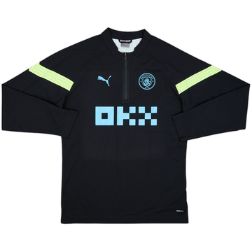 2022-23 Manchester City Puma 1/4 Zip Drill Top - 8/10 - (L)