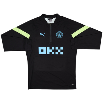 2022-23 Manchester City Puma 1/4 Zip Drill Top - 10/10 - (L)