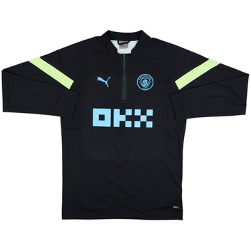 2022-23 Manchester City Puma 1/4 Zip Drill Top - 9/10 - (L)